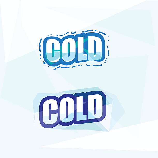 ilustrações de stock, clip art, desenhos animados e ícones de gelo frio letters. conceito-ilustração vetorial - icicle ice textured arctic