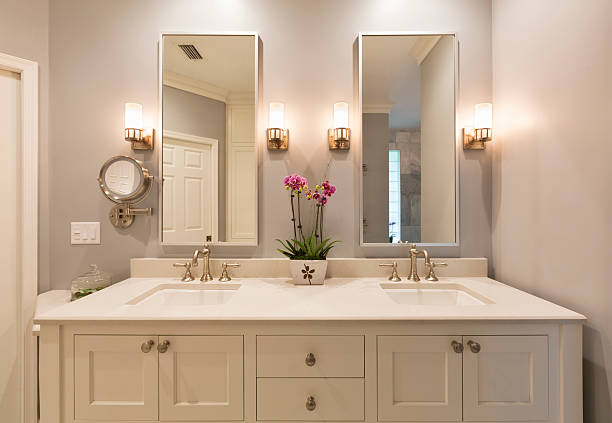 Luxury Master Bathroom stock photo