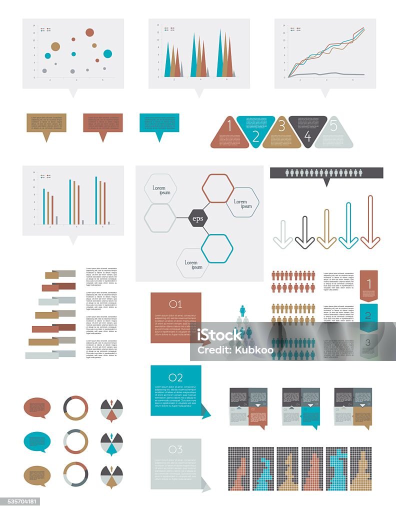 Info Graphics Elements Vector Diagram Collection Stock Illustration ...