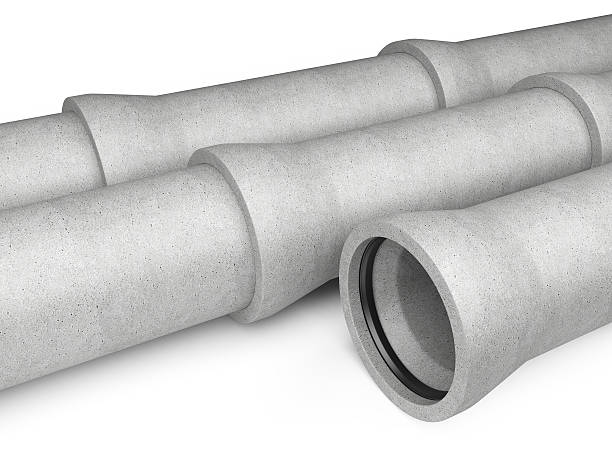istock Industrial concrete pipes for Sewer 535704681