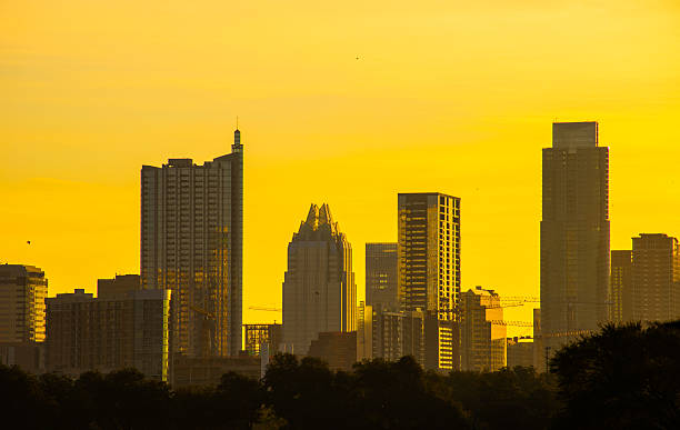 istock Golden Austin Sky from Zilker Park 535704683