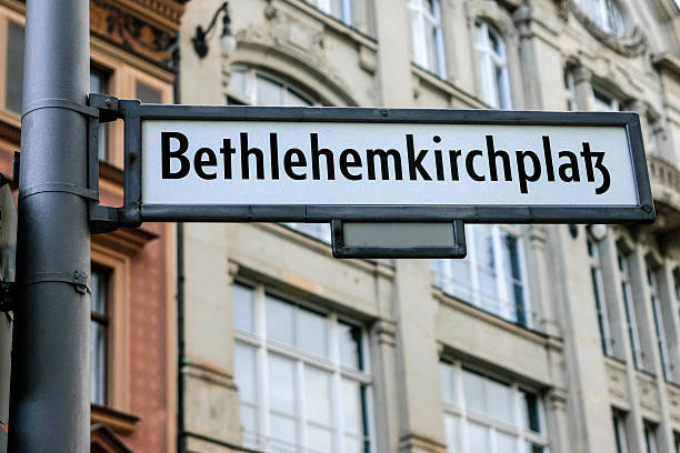 Signpost pointing the way to Berlin.