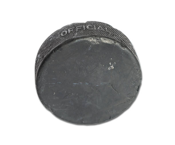 istock Official Ice Hockey Puck on Side, Isolated. 535719107