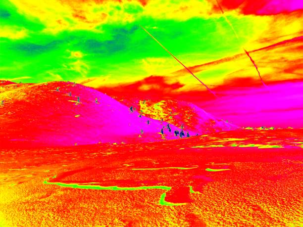 istock Fantastic infrared scan of winter landscape 535719581