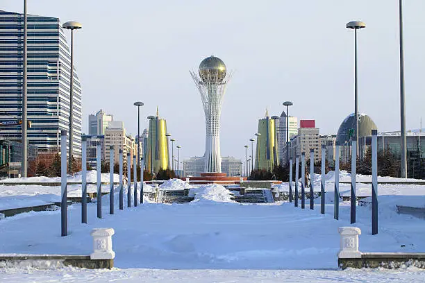 Astana in winter day.