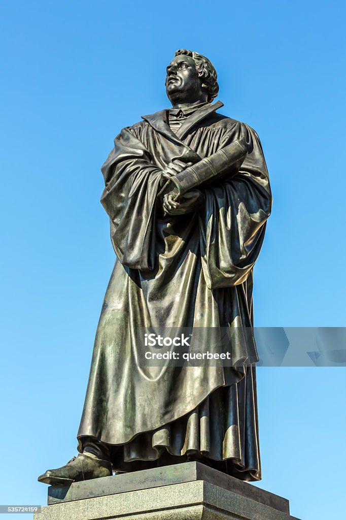 Martin Luther-statue in Dresden - Lizenzfrei Martin Luther - Reformator Stock-Foto