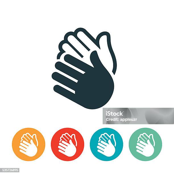 Clapping Hands Icon Stock Illustration - Download Image Now - Clapping, Applauding, Icon Symbol