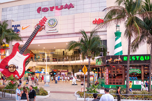 Forum in Cancun stock photo