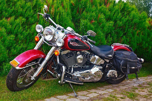 motocicleta harley davidson - harley davidson engine motorcycle style fotografías e imágenes de stock