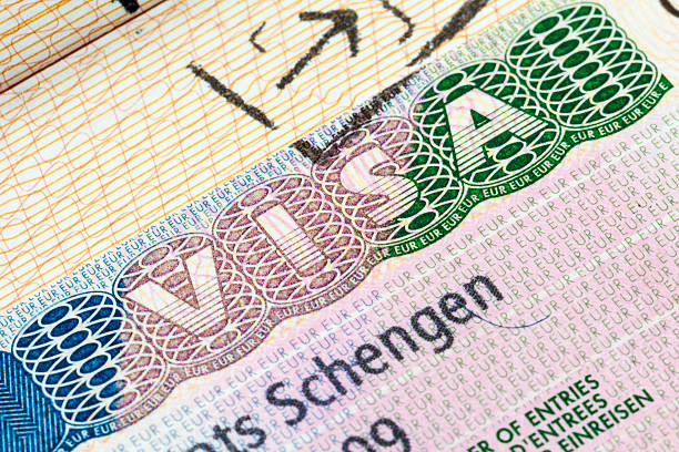 istock Schengen visa in the passport 535765115