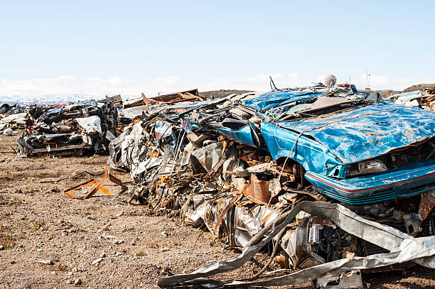 istock Car Junkyard in the Arctic, Nunavut, Canada. 535765539