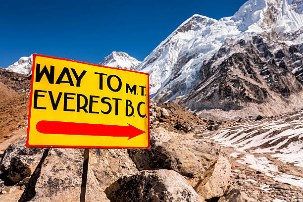 istock Signpost Way to Everest Base Camp 535766493