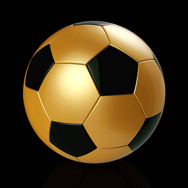istock Gold soccer ball 535767315