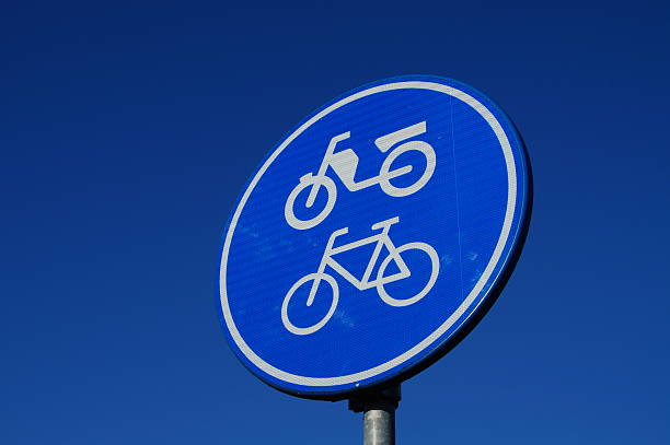 istock Traffic sign for bicycle and moped 535768209