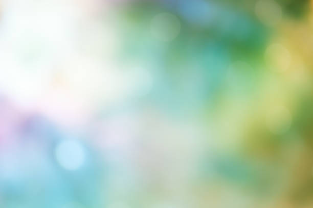 istock Bokeh Light on green Pastel color Background 535770983
