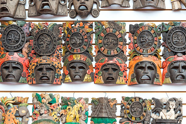 istock Mayan wooden masks 535771763