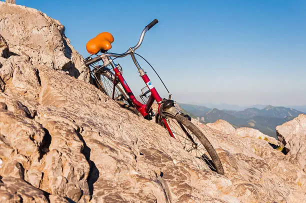 Photo of Abandoned Bicycle on Top Giewont in the Tatras (Poland)