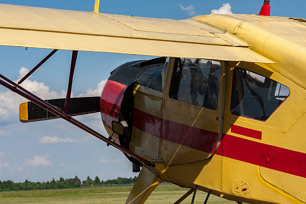 istock Old agricultural aircraft. Details and cockpit 535793312