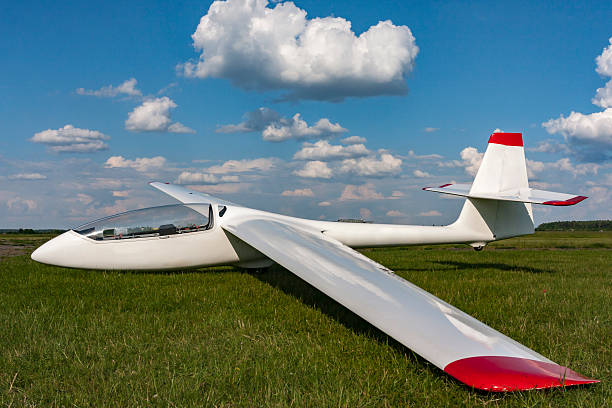 istock Glider at the airport. Visible cockpit 535793882