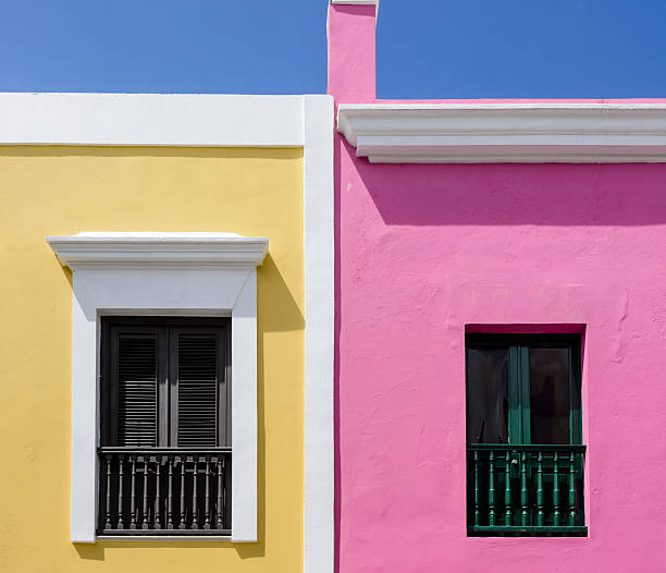 istock Brightly colored walls and windows. Old San Juan, Puerto Rico. 535795114