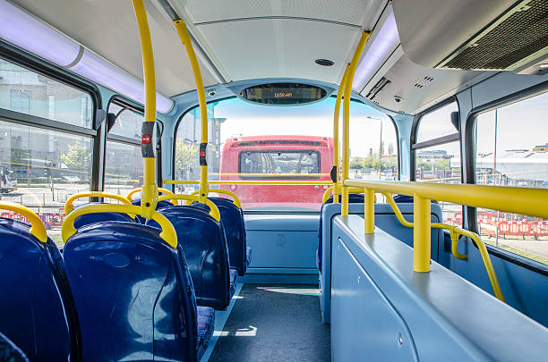 istock Interior of second floor of double-decker bus 535797050
