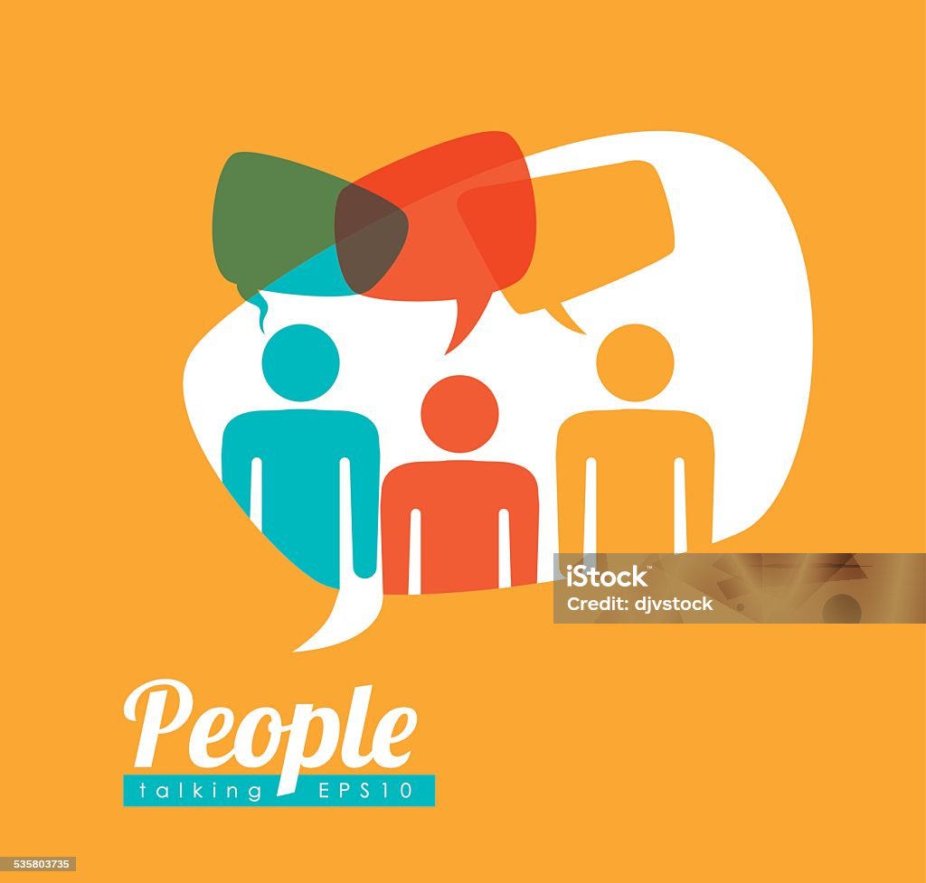 people speech people speech design, vector illustration eps10 graphic Discussion stock vector
