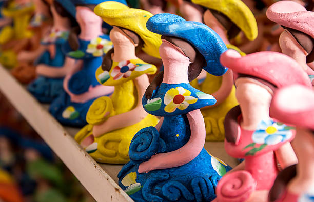 Traditional ceramic souvenirs in Dominican Republic