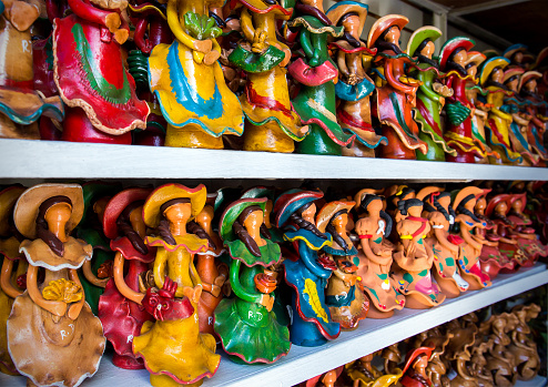 Traditional ceramic souvenirs in Dominican Republic