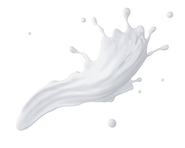 istock 3d abstract liquid milk splash, paint or glue isolated 535805463