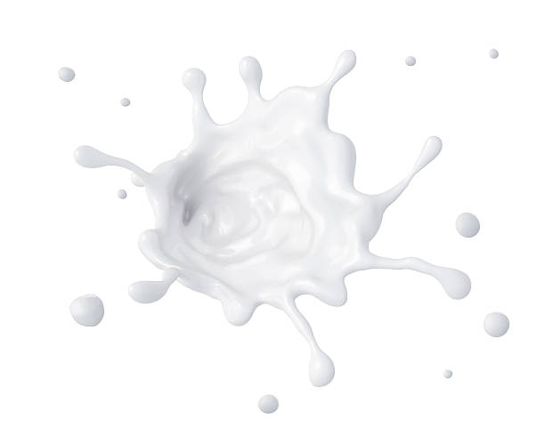 istock 3d abstract liquid milk splash, paint or glue isolated 535805503