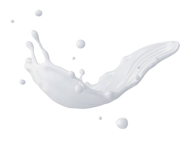 istock 3d abstract liquid milk splash, paint or glue isolated 535805529
