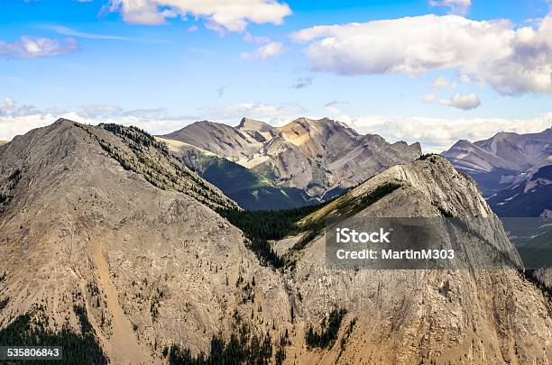 Scenic View Of Rocky Mountains Range In Alberta Canada Stock Photo - Download Image Now