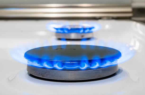 istock fire burning gas burner household gas ovens 535808797
