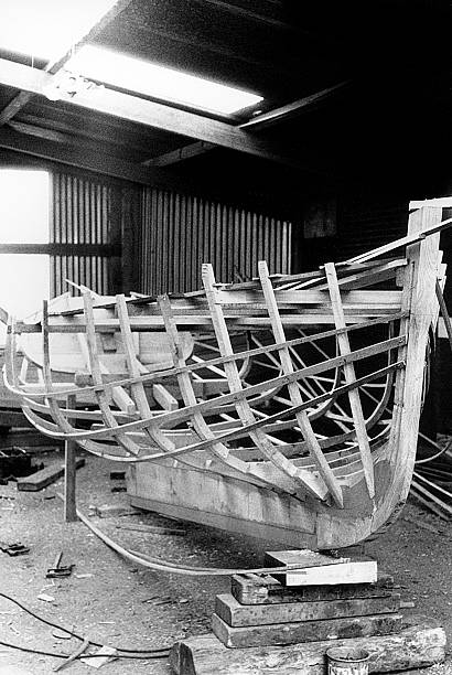 istock classic sailboat in the process of manufacture 535809691