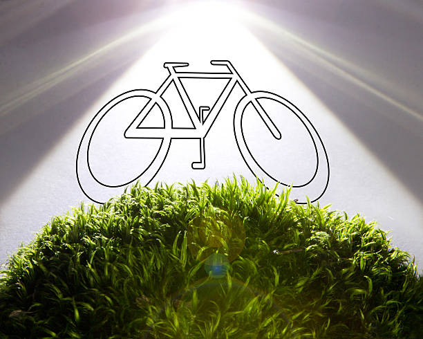 istock green Eco bicycle icon 535810173