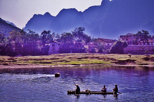 istock Li River Cruise, Rowing in the River 535810679