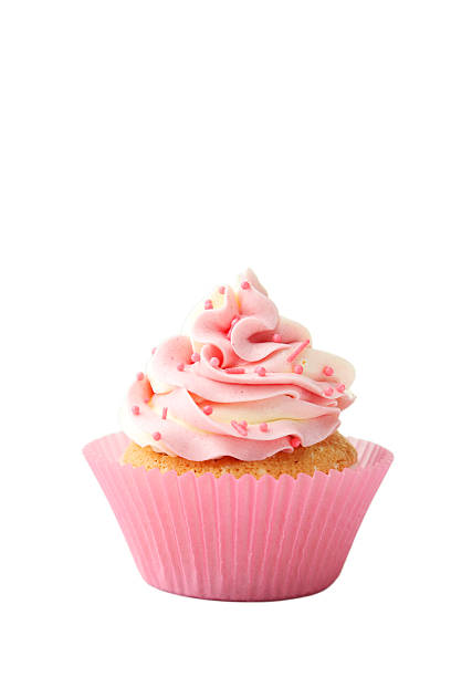 istock Tasty cupcake isolated on white 535810793