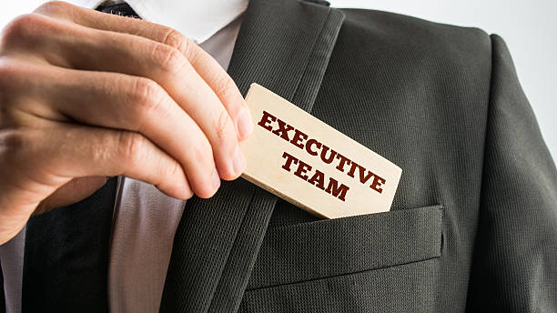 istock Businessman displaying a card - Executive Team 535811755