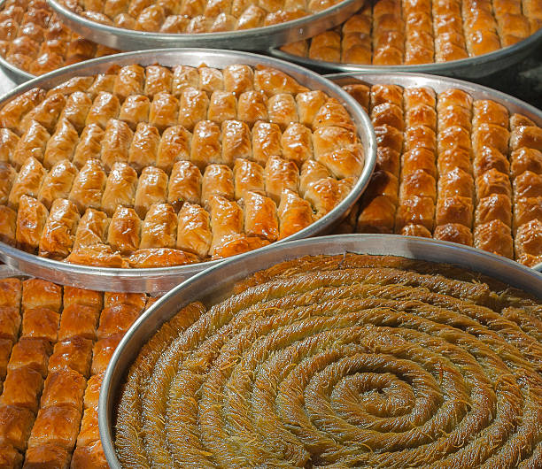 istock Baklava desserts in a tray 535813647