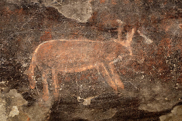 istock Bushmen rock painting 535813753