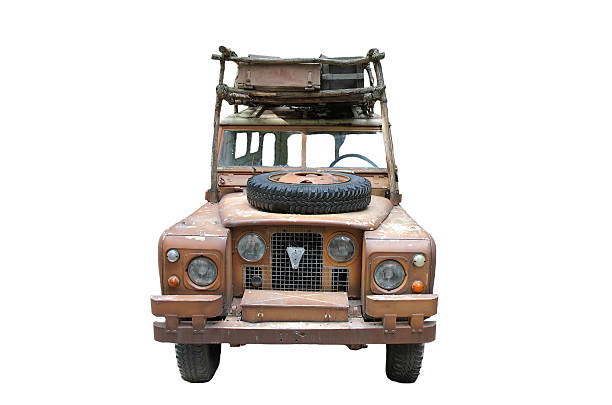 istock safari car on a white background 535814341