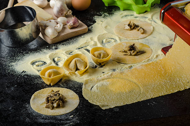 istock Making pasta from italian flour semolina 535843595