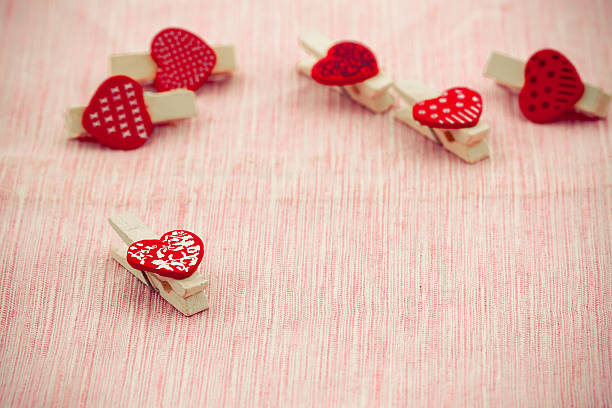 istock Wooden clothespin heart shaped. 535846261