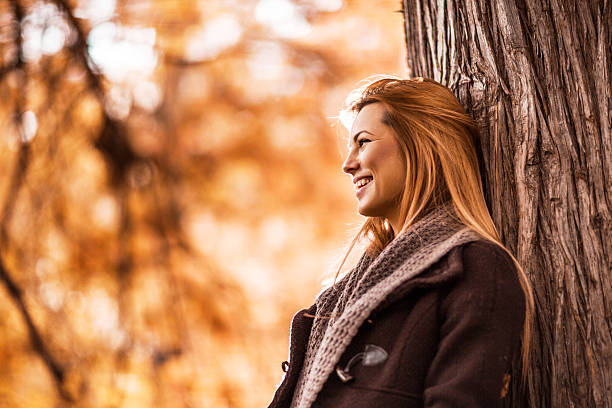 istock Woman enjoying a day in autumn. 535846473
