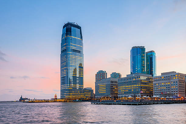 istock View from Hudson River Waterfront Walkway, Jersey City. 535848329