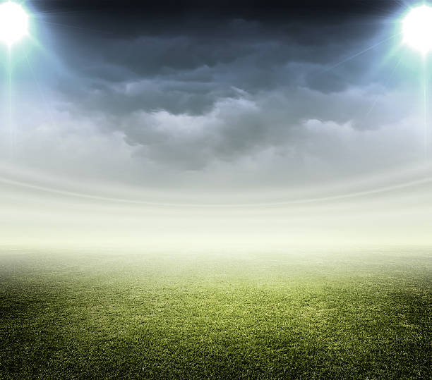 light of stadium Soccer stadium background floodlight stock pictures, royalty-free photos & images