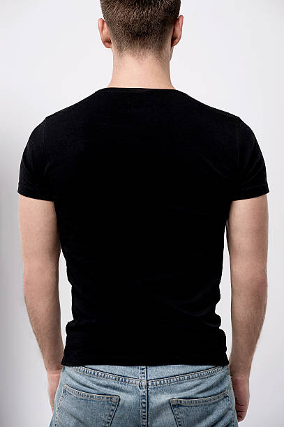 istock Back pose of young man, looks ahead 535850493