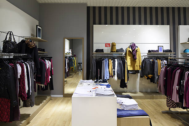 istock brand new interior of cloth store 535850531
