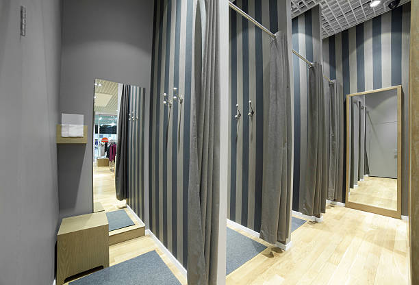 istock interior of dressing room at cloth store 535850567