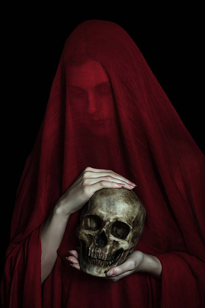 garota posando com tecido vermelho - red veil - fotografias e filmes do acervo
